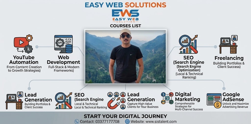 Master In-Demand Digital Skills: Professional Career Courses by Easy Web Solutions & SISTALENT